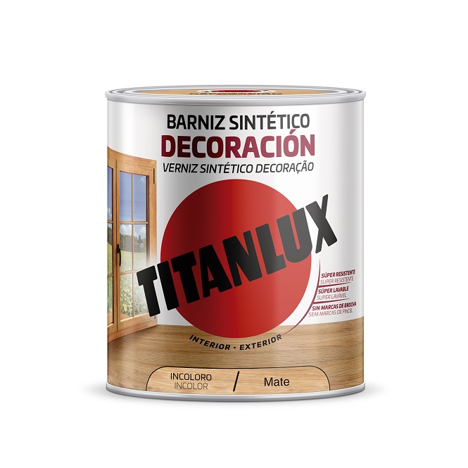 Titanlux Barniz Sintetico Mate Incoloro - 750 ml