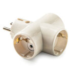 Adaptador Triple Tt Ceramica 16 A 250v
