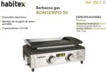 Barbacoa Plancha Gas Bt 50. 53x46x23 cm - Imagen 2