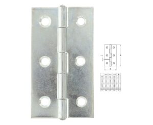 Bisagra 5005 2" 50x30 Zincada