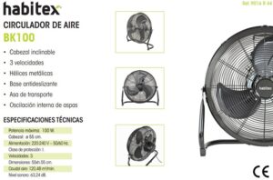 Ventilador Bk100 Aspas Oscilantes
