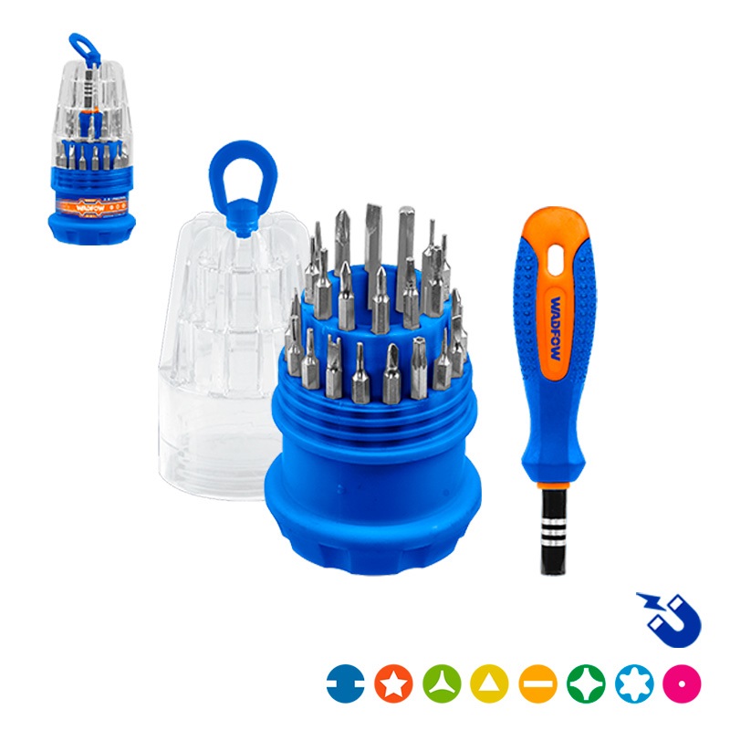 juego-32-pzs-destornillador-precision-con-mango-wadfow Juego 32 Pzs Destornillador Precision Con Mango Wadfow - Imagen 1