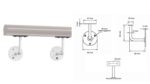 Soporte Pasamanos Blanco - Imagen 2