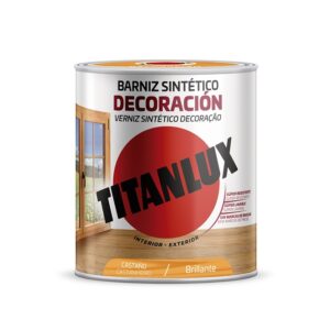 Titanlux Barniz Sintetico Brillante Castaño - 250 ml