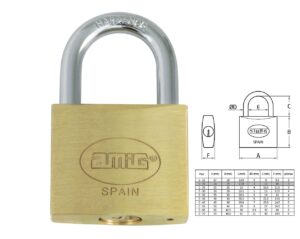 Candado 1-25 Laton