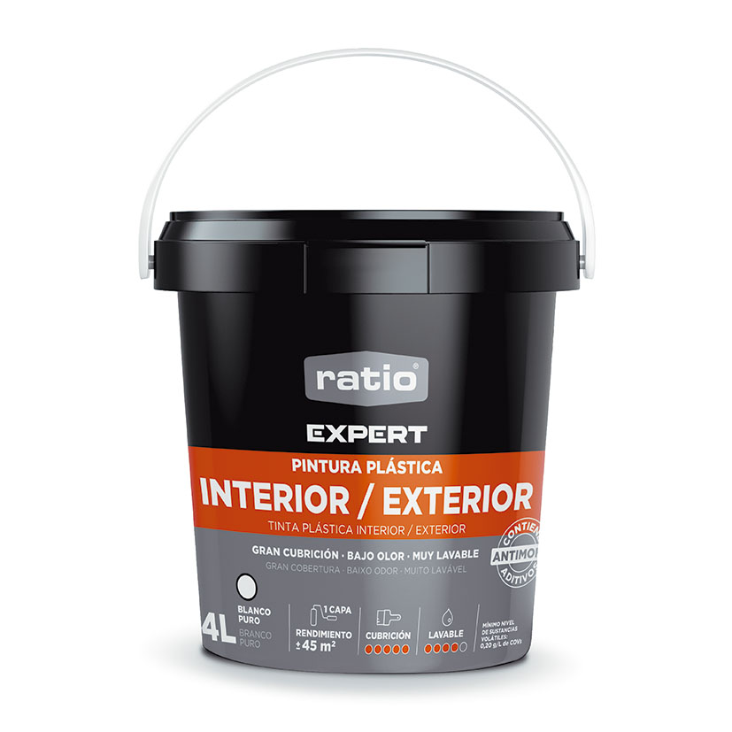 Ratio Pintura Plastica Interior/exterior Expert 4 Lt