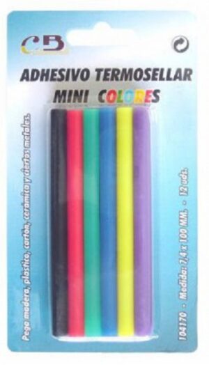 Barra Termofusible Colores Translucida 7,4x100 (12 Uds)