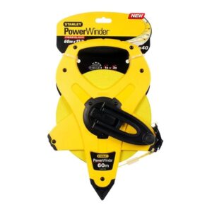 Stanley ® Cinta Metrica Fibra Vidrio Power Winder 60mx12,7mm  2-34-775