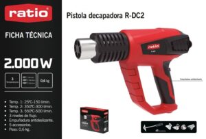Ratio Pistola Decapadora R-dc2000 W 3 Temperaturas