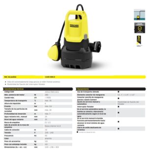 Karcher Bomba Agua Sucias Sp 9.500 Dirt 9500 L/h