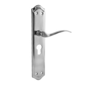 Juego Manilla Niquel Satinado Con Boca Llave A 85 Mm