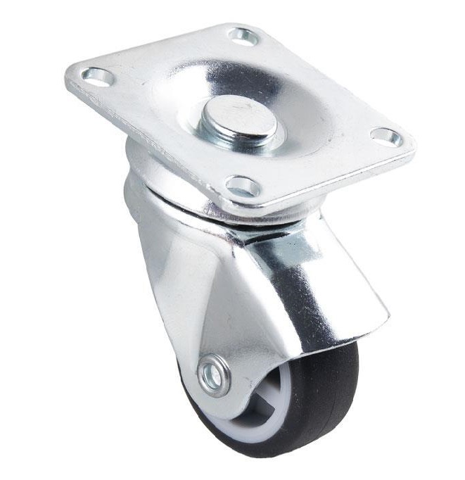 Rueda Goma/gris Placa Ø40x18mm
