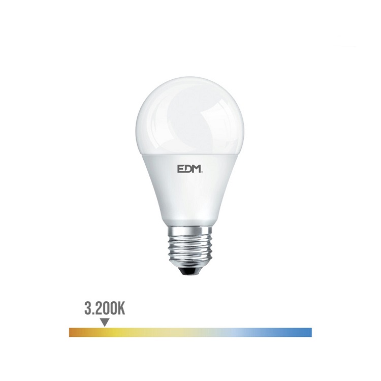 Bombilla Led Con Sensor Crespuscular E27 10w Luz Calida