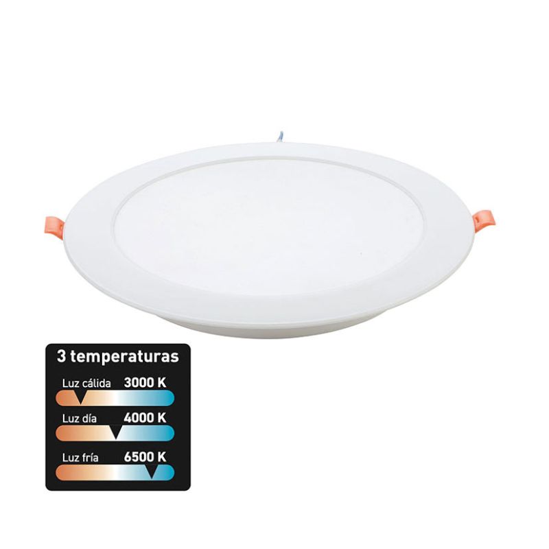 Downlight Led Redondo Empotrar 18w-3cc
