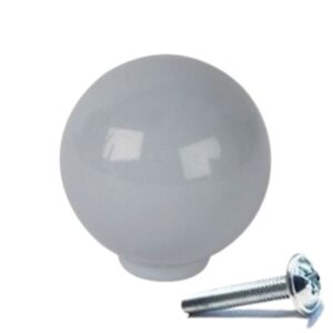 Pomo Bola Abs Ø 29mm Gris Brillo