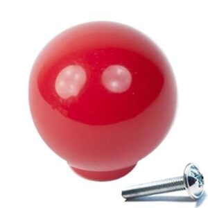Pomo Bola Abs Ø 29mm Rojo Brillo