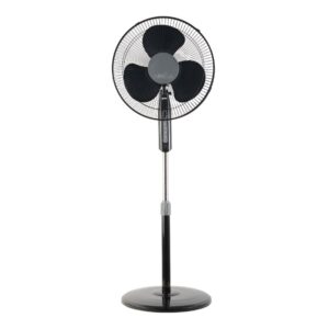 Ventilador De Pie Etesio Negro 3 Velocides 40w Oscilante