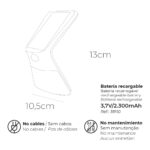 Aplique Solar 3.5w 430 Lumenes Con Sendor De Presencia Blanco - Imagen 2