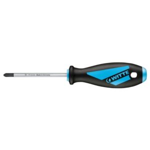 Destornillador Witte MAXX PZ1 con varilla de 80 mm y mango ergonómico negro y azul