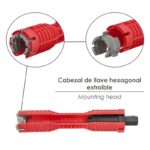 Llave Multifuncion Para Grifos Y Extractor Tornillos - Imagen 4