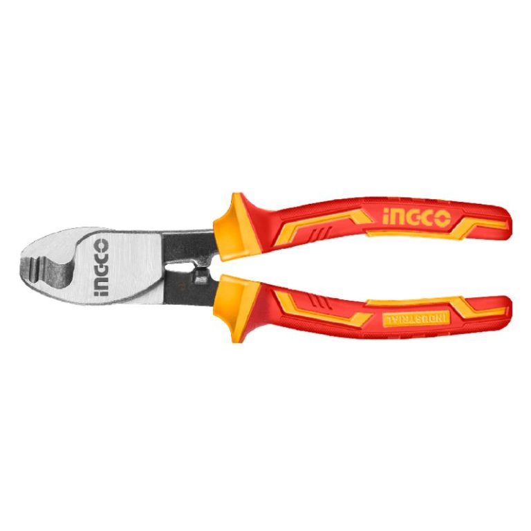 Cortacables aislado INGCO 160mm con cabezal metálico y mangos rojos amarillos