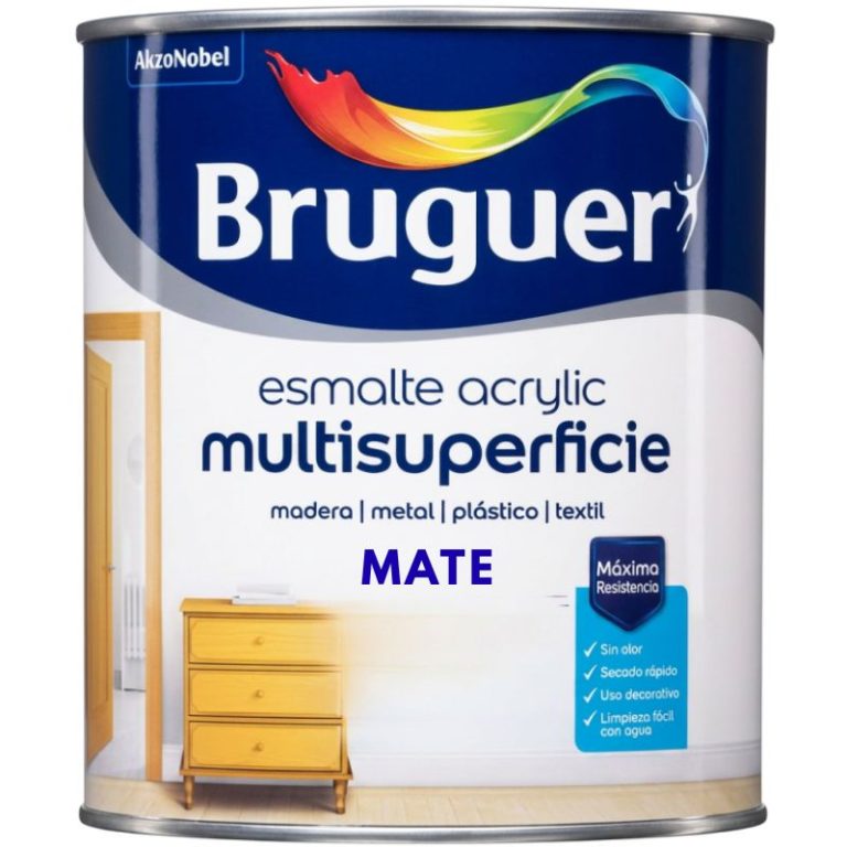 Esmalte multisuperficie mate exterior e interior Bruguer para madera hierro yeso y cemento