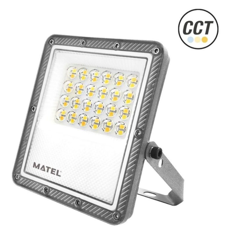 Proyector led exterior 20W IP65 con selector de temperatura de color