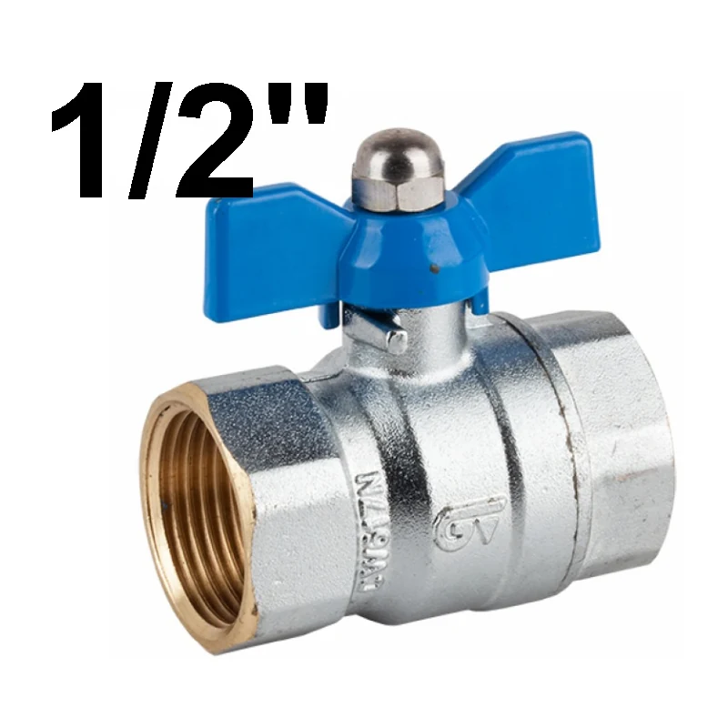 Valvula Esfera Metal Palomilla H-h 1/2"