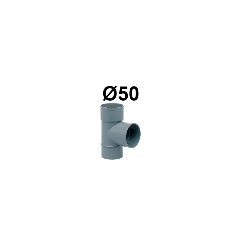 001210-te-pvc-h-h-50-87o Te Pvc H-h 50 87º - Imagen 1