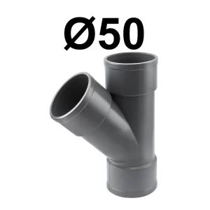 Y Pvc H-h 50 45º