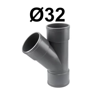 Y Pvc H-h 32 45º