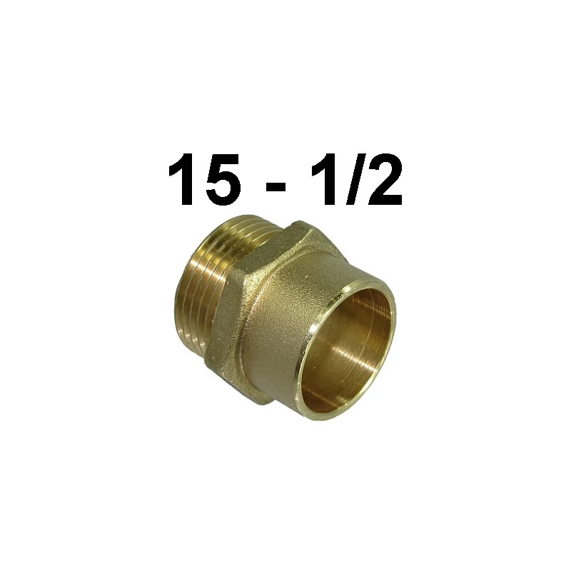 Entronque Laton Soldar Macho 15-1/2