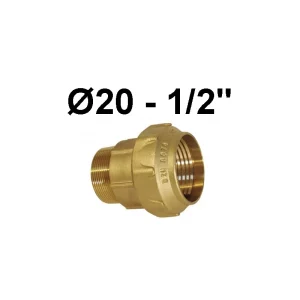 Enlace Rosca Macho 20-1/2" Laton Fitting