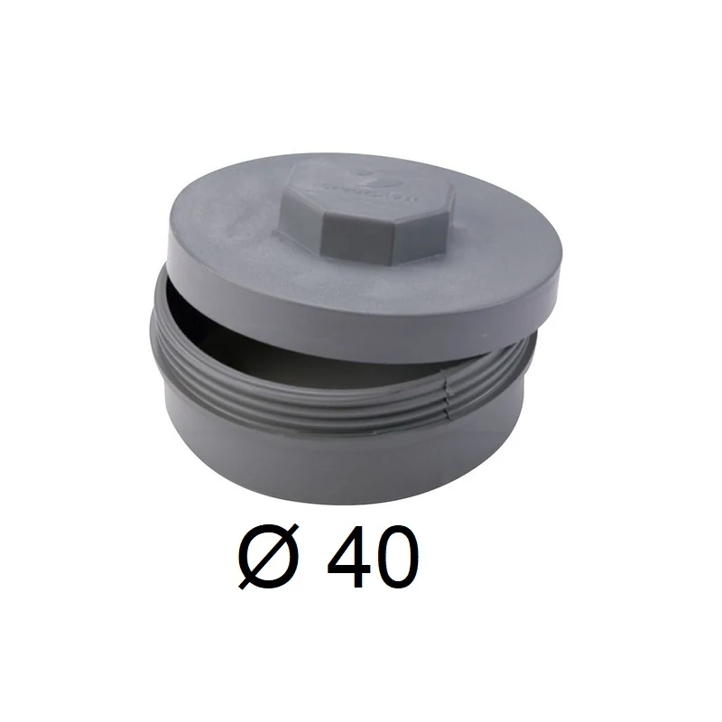 170299-tapon-registro-pvc-40 Tapon Registro Pvc Ø 40 - Imagen 1