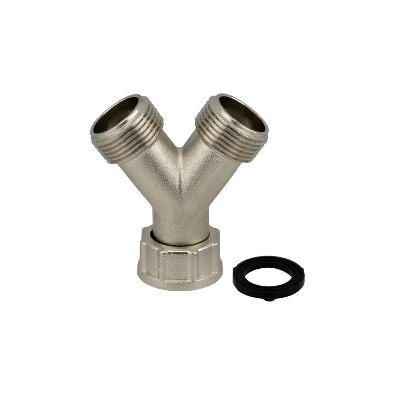 170377-derivacion-doble-grifo-lavadora-3-4-metalico Derivacion Doble Grifo Lavadora 3/4" Metalico - Imagen 1