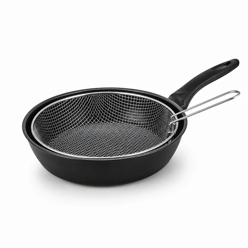 Sarten Antiadherente Freidora C/cestillo 24 Cm