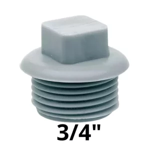 Tapon Macho Plastico 3/4"