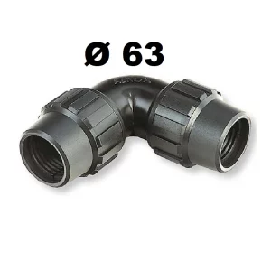 Codo Polietileno Ø 63 Fitting