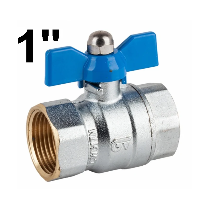 Valvula Esfera Metal Palomilla H-h 1"
