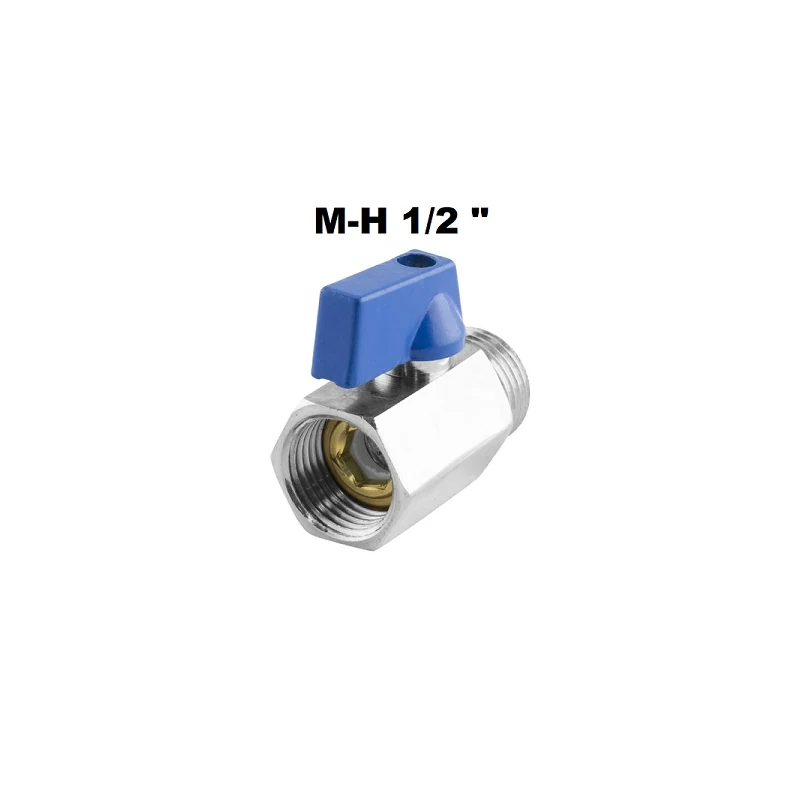 Valvula Esfera Metal Mini M-h 1/2 "