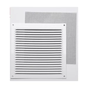 Rejilla Ventilacion Aluminio Con Mosquitera 17x17 Cm Blanca