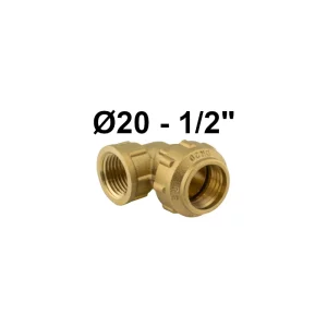 Codo Hembra 20-1/2 Fitting Laton