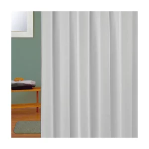 Cortina baño poliéster gris 180x200 para renovar el baño