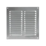 Rejilla Ventilacion Aluminio Con Mosquitera 20x20 Cm Plata