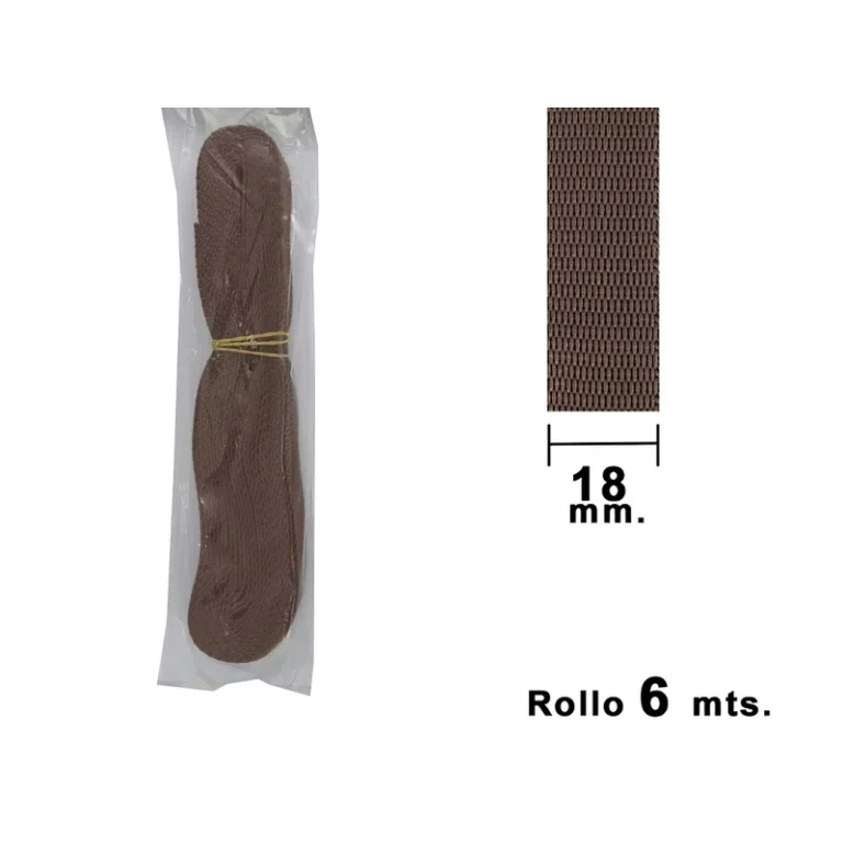 cinta persiana marron 18mm correspondiente a Cinta Persiana Marron 18 Mm (6 Mt)