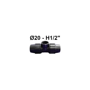 Te Derivacion Hembra Ø20 - 1/2" Fitting
