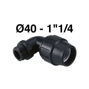 Codo Macho 40-1 1/4 Fitting