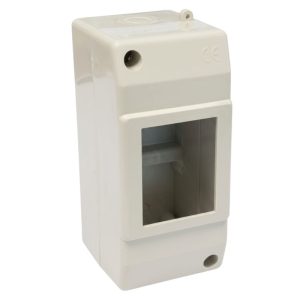 Caja magnetotérmico superficie módulos 2 fabricada en ABS para instalación eléctrica