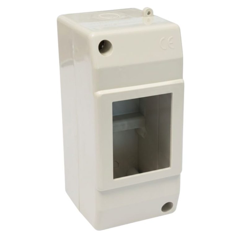 Caja magnetotérmico superficie módulos 2 fabricada en ABS para instalación eléctrica