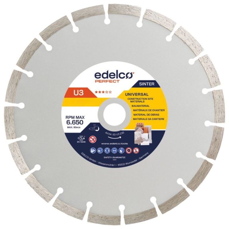Disco diamante obra universal U3 Perfect segmentado para corte de materiales de construcción